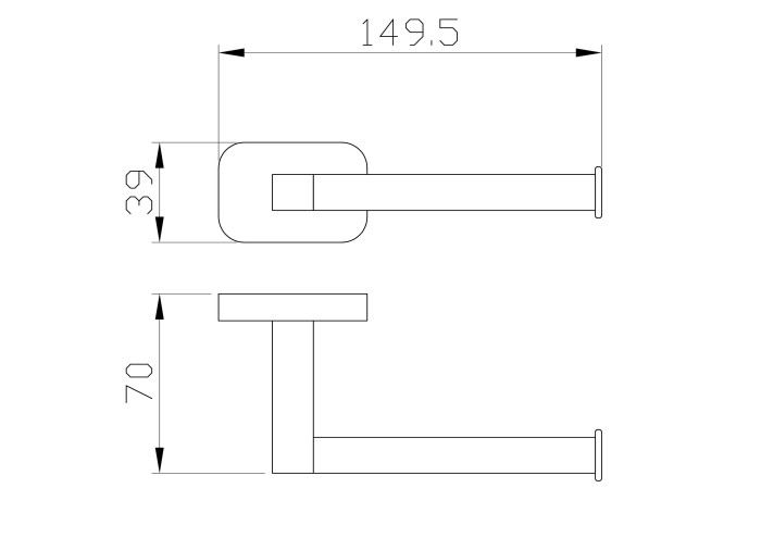 Держатель для туалетной бумаги без крышки, Wonzon & Woghand Graffity, WW-9316-BN цвет: никель