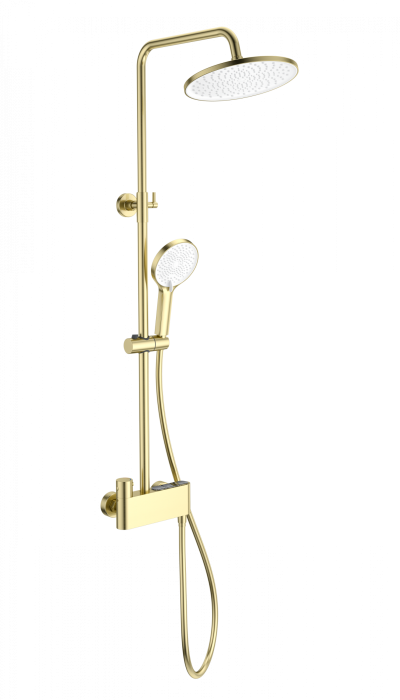 Душевая система с термостатом, Wonzon &amp; Woghand Muse, WW-B3110-BG цвет: золото