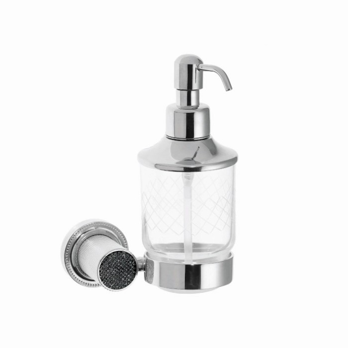 Настенный диспенсер black chrome, Boheme Royal cristal - 10932-CR-B