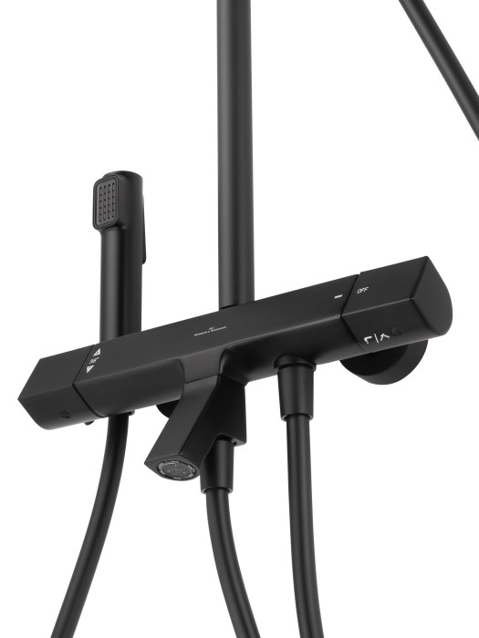 Душевая система с термостатом, Wonzon & Woghand The one, WW-B3094-MB цвет: черный