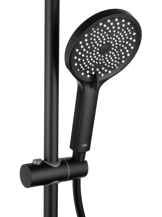 Душевая система с термостатом, Wonzon & Woghand The one, WW-B3094-MB цвет: черный