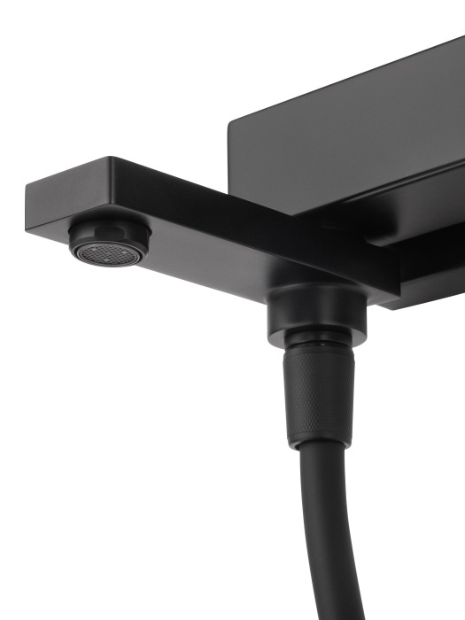 Смеситель для ванны с душем, Wonzon & Woghand Cube 2.0, WW-88037068-MB цвет: черный