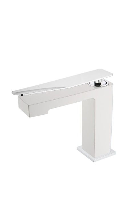 Смеситель для раковины низкий white-chrome, Boheme Q - 141-WCR.2
