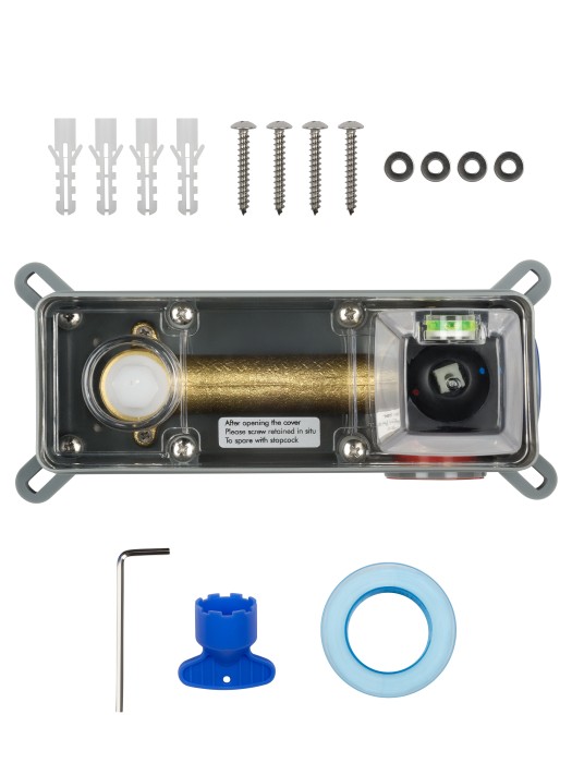 Смеситель для раковины встраиваемый, Wonzon & Woghand Stick, WW-88869017-MB цвет: черный