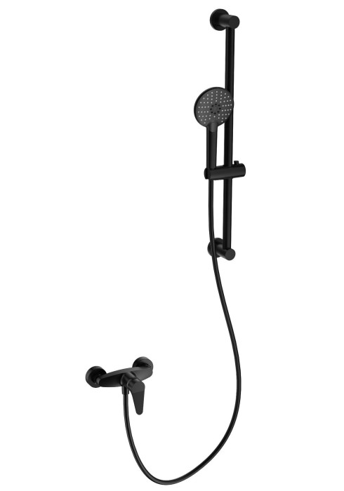Смеситель для душа с гарнитуром, Wonzon &amp; Woghand, WW-AE3103-MB цвет: черный