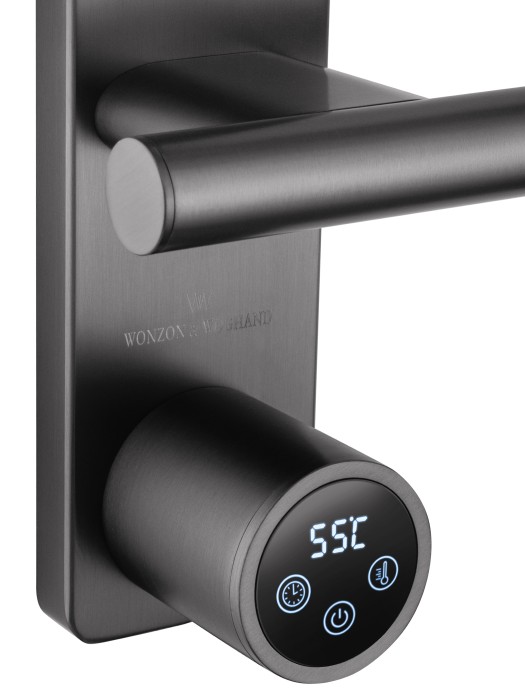 Полотенцесушитель электрический, Wonzon & Woghand Nurnberg, WW-AL345-GM цвет: графит