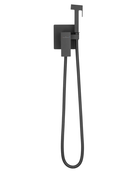 Смеситель с гигиеническим душем встраиваемый, Wonzon & Woghand Cube 2.0, WW-88829068-MB цвет: черный