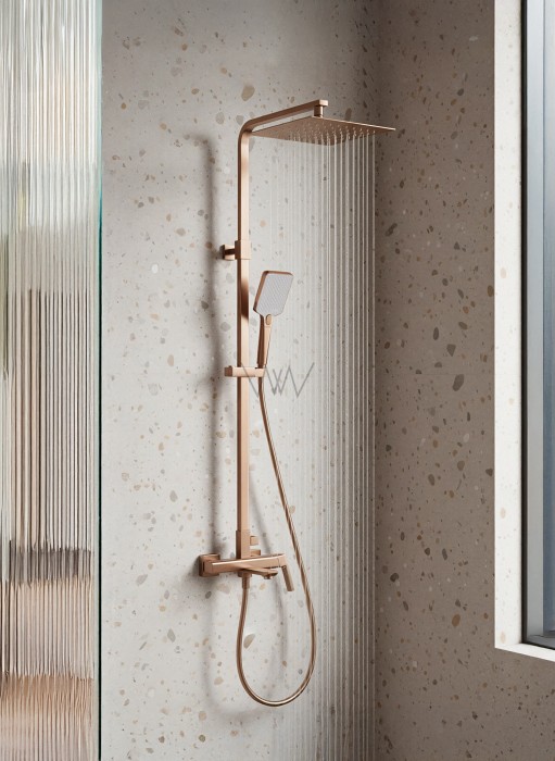 Душевая система, Wonzon & Woghand Diamond, WW-88739011-BRG цвет: розовое золото