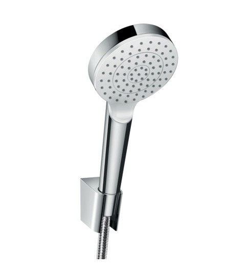 Душевой набор с держателем и шлангом 125см Crometta Hansgrohe, белый, хром арт. 26568400