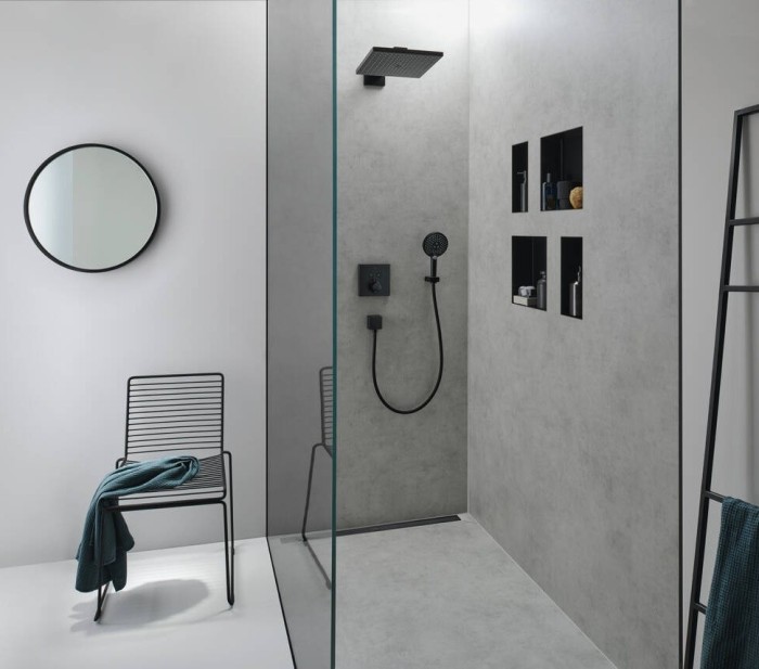 Верхний душ с настенным кронштейном Raindance E Hansgrohe, черный арт. 26238670