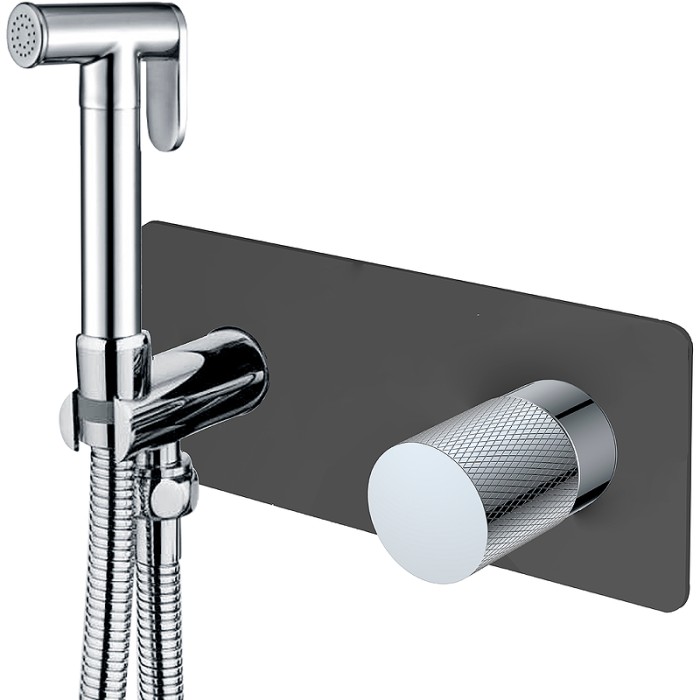 Гигиенический душ со смесителем, Black touch chrome, Stick Boheme 127-BCR.2