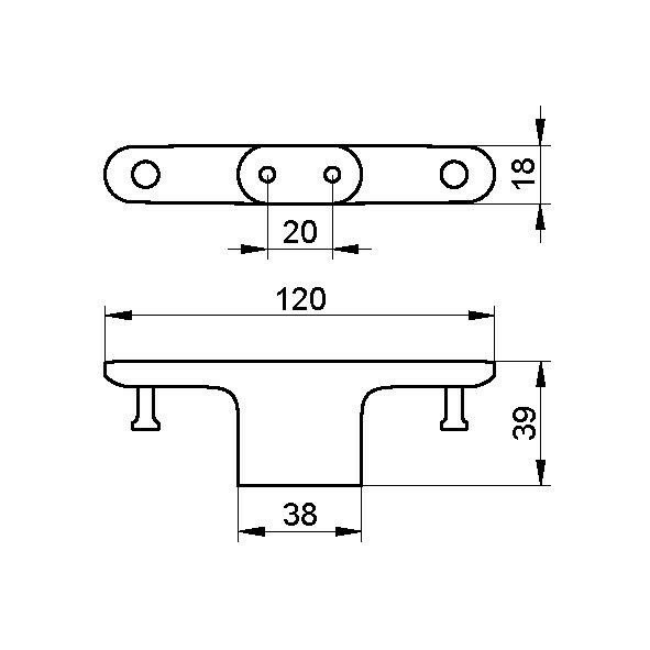 Крючок для полотенца двойной Keuco, Edition 400, 11515 010000 цвет: хром