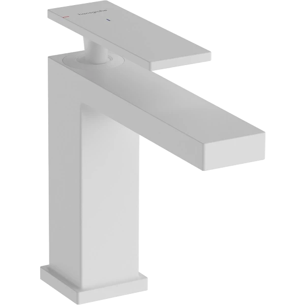 Смеситель для раковины CoolStart, EcoSmart+, Hansgrohe Tecturis E, белый арт. 73012700