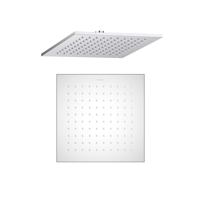Квадратный верхний душ 250x250x7 мм, Aquatek, хром арт. AQ2076CR