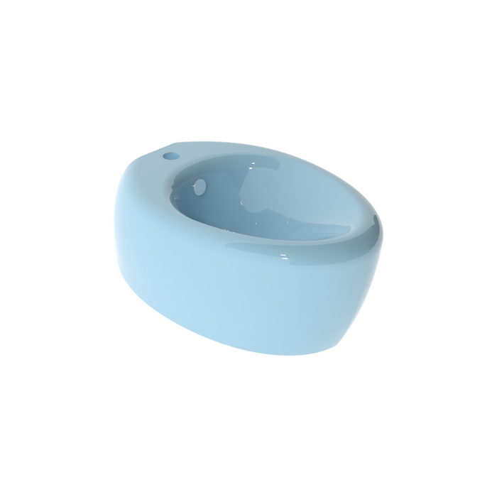 Биде подвесное голубой глянцевый, GSG Ceramic Design Touch, TOBISO022