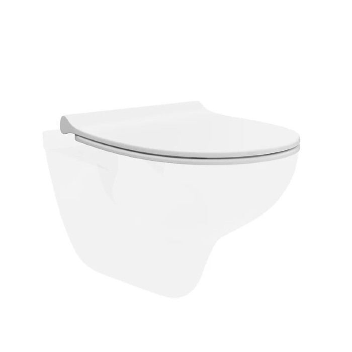 Сиденье для унитаза slim, c микролифтом, Pro Kerama Marazzi, белый - XPRO.B.seat.02\WHT    
