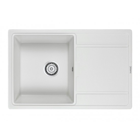 Мойка для кухни гранит 780х500 Paulmark FLUGEN 50-780, белый - PM217850-WH