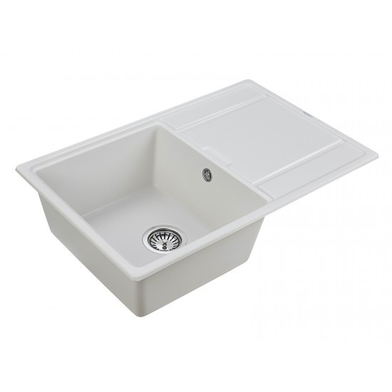 Мойка для кухни гранит 780х500 Paulmark FLUGEN 50-780, белый - PM217850-WH