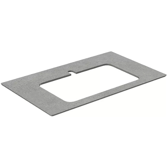 Столешница из керамогранита Фондамента 80см, Plaza Kerama Marazzi, серый - PL2.DL500920R\80