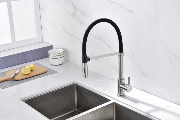 Смеситель для кухни  Paulmark HALT, никель - Ha214021-Ni