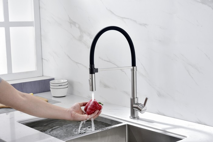 Смеситель для кухни  Paulmark HALT, никель - Ha214021-Ni