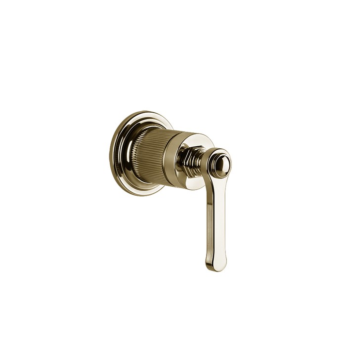 Смеситель встраиваемый, однорычажный, внешняя часть, Gessi Venti20, brass pvd арт. 65109#710