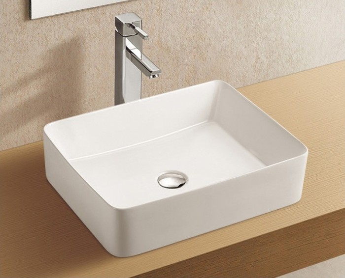 Раковина 520х410х130 накладная, белая, Azario - AZ-2074B