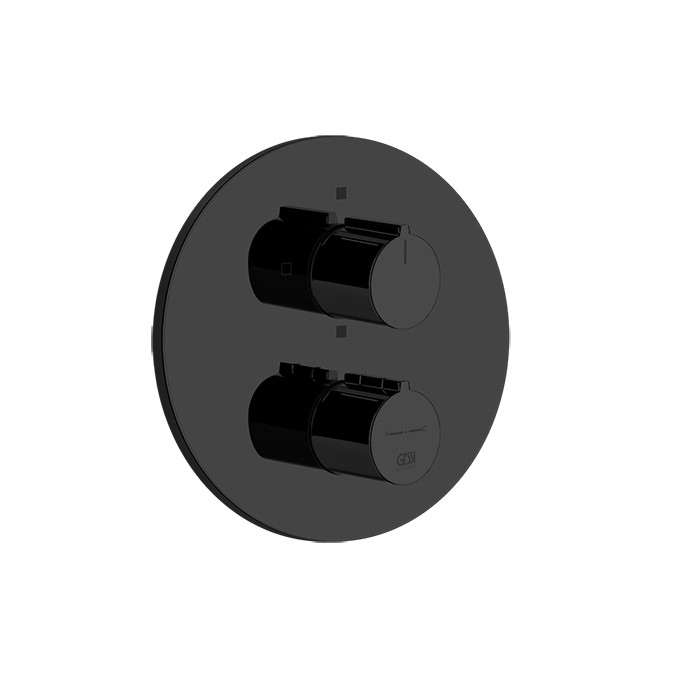 Смеситель для душа, встраиваемый, термостатический, 3 позиции, Gessi Emporio Via tortona, black xl арт. 38778#299