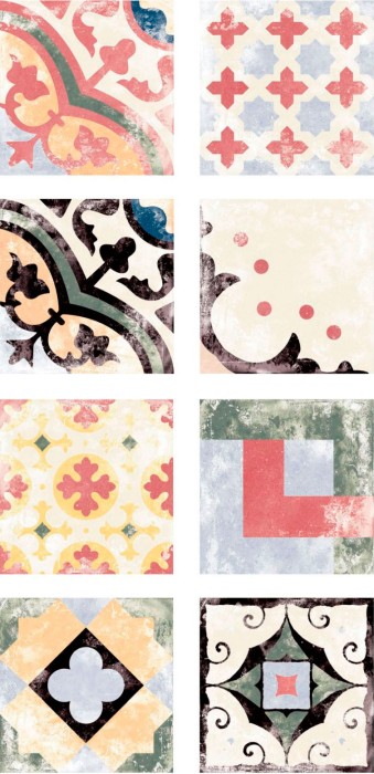 Плитка mix dc16 20x20 DeShun Ceramics Art decor арт. DC16