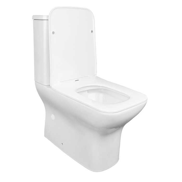 Унитаз-компакт 360х620х800 напольный, безободковый, с быстросъемным сиденьем микролифт, Azario Fresco арт. AZ-8302