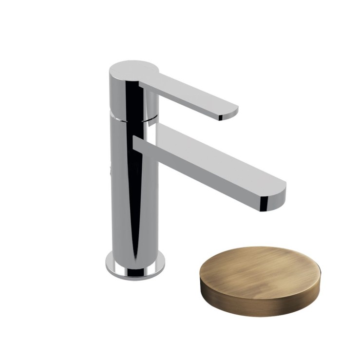 Смеситель для раковины, без донного клапана, Giulini Surf, бронза матовая арт. 5805/SCBROP