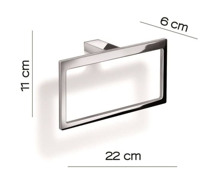 Полотенцедержатель - кольцо Lanzarote Gedy, A370(13) цвет: хром