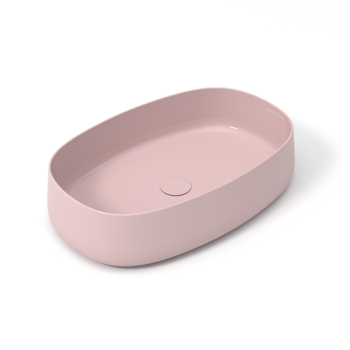 Накладная раковина 60x40x15 см, Olympia ceramica Wave, розовый глянцевый арт. WAV42RE60009