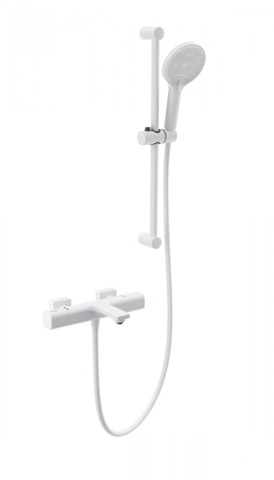 Смеситель для ванны с душем и термостатом, Wonzon &amp; Woghand Solid, WW-C2011-A-MW цвет: белый