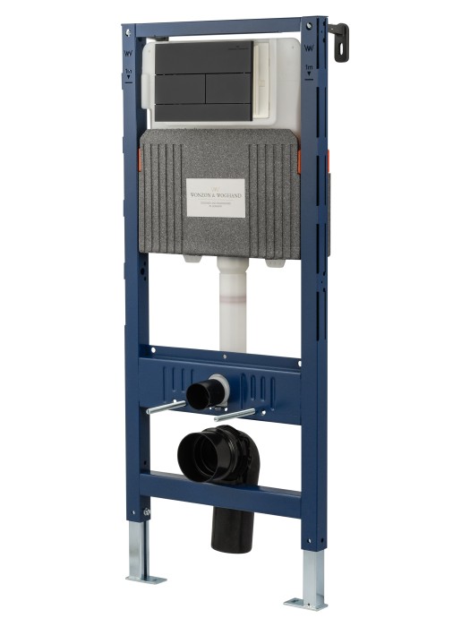 Кнопка смыва для инсталляции механическая, Wonzon & Woghand, WW-IB235-MB цвет: черный