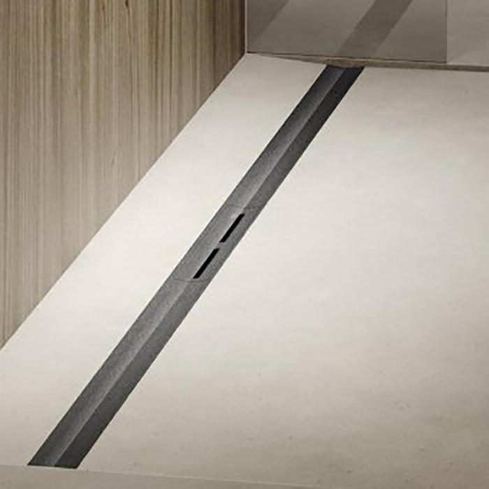 Дренажная система 90см, pvd brushed stainless steel, black/сатин, черный, drainprofile TECE арт. 670921