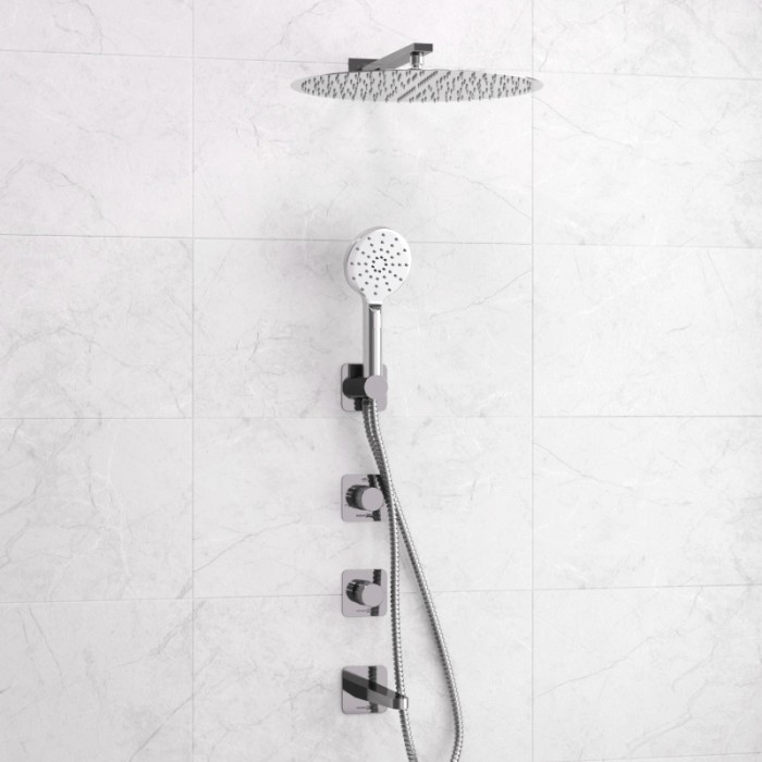 Встраиваемый комплект для ванны с верхней душевой насадкой, лейкой Mosel 4600 WasserKRAFT арт. A4651.294.295.090.117.271.087.127