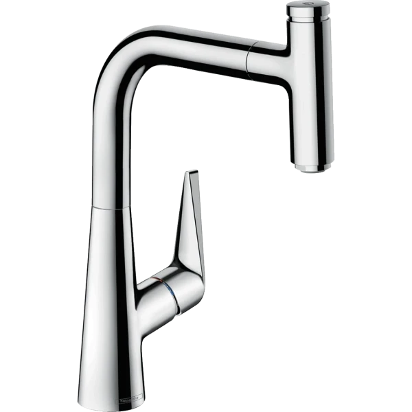 Смеситель для кухни, с вытяжным изливом, Hansgrohe Talis Select M51, хром арт. 73852000