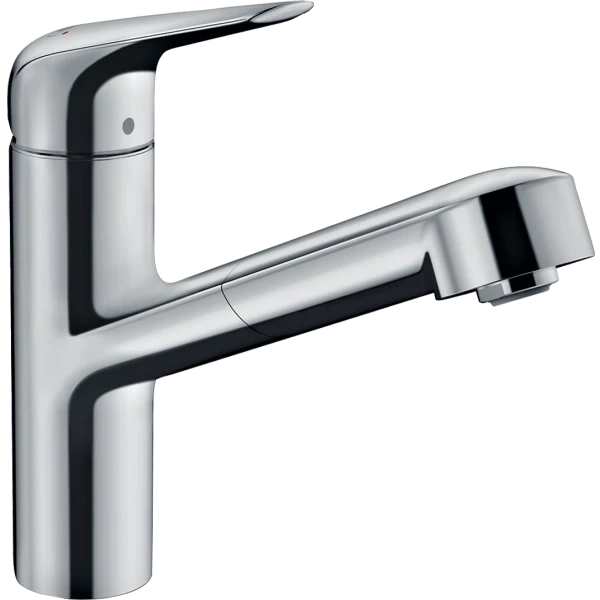 Смеситель для кухни, Eco, с вытяжным изливом, Hansgrohe Focus M42, хром арт. 71865000