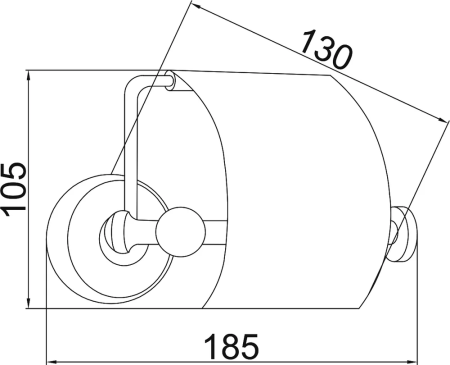 Держатель туалетной бумаги с крышкой, Provanse, Boheme 10801