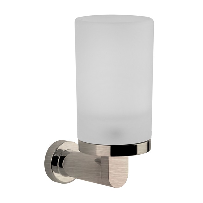 Стакан для зубных щеток, подвесной, сатинированное стекло, Gessi Emporio accessories, finox brushed nickel арт. 38809#149
