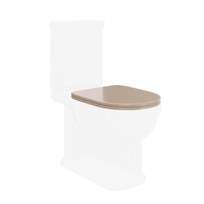 Сиденье для унитаза Soft close+Clip up, Pompei Kerama Marazzi, бежевый - PO.seat.01\CAM