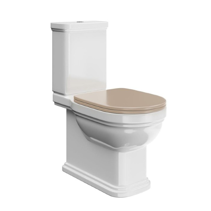 Сиденье для унитаза Soft close+Clip up, Pompei Kerama Marazzi, бежевый - PO.seat.01\CAM
