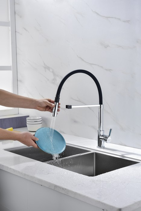 Смеситель для кухни  Paulmark HALT, хром - Ha214021-CR