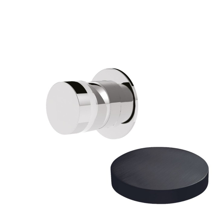 Встраиваемый смеситель для душа с мини-розеткой, Giulini My ring, ганметал арт. MR0015D/1EPCRNS