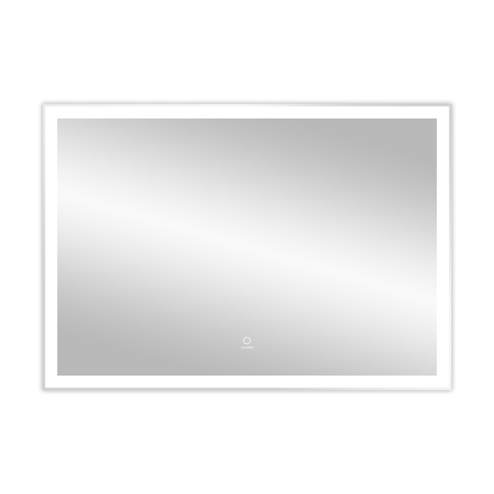 Зеркало 1000х700 сенсорный выключатель с функцией диммера, алюминиевая рамка, Azario Lotos - AZ-Z-080-1CS