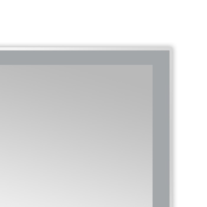 Зеркало 1000х700 сенсорный выключатель с функцией диммера, алюминиевая рамка, Azario Lotos - AZ-Z-080-1CS