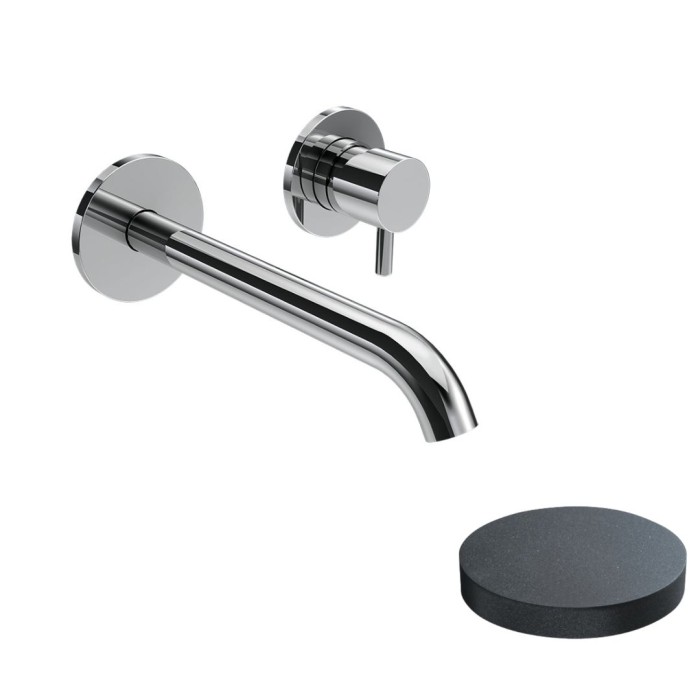 Смеситель встраиваемый для раковины, излив 18 см, без донного клапана, Giulini, графит арт. 5920-18GF