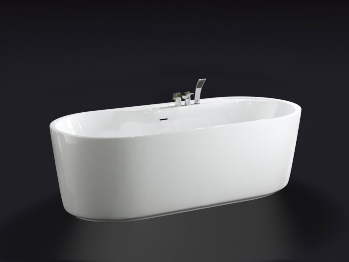 Акриловая ванна 178x84, отдельностоящая, овальная, BelBagno, белая арт. BB14-K