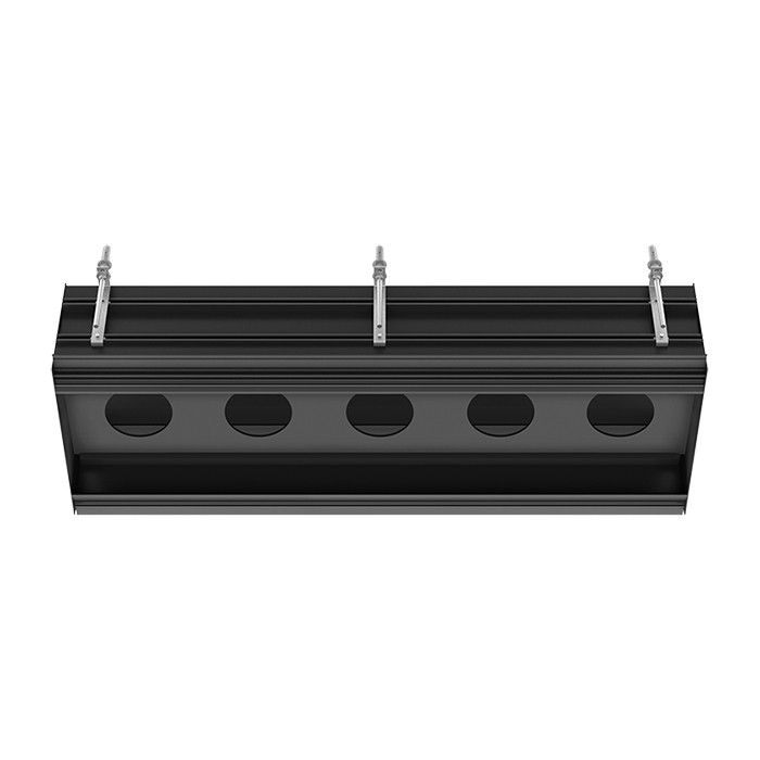 Профиль линейный 1090 мм, для 5 модулей, установка Easy-Fix, Gessi Binario, black xl арт. 61129